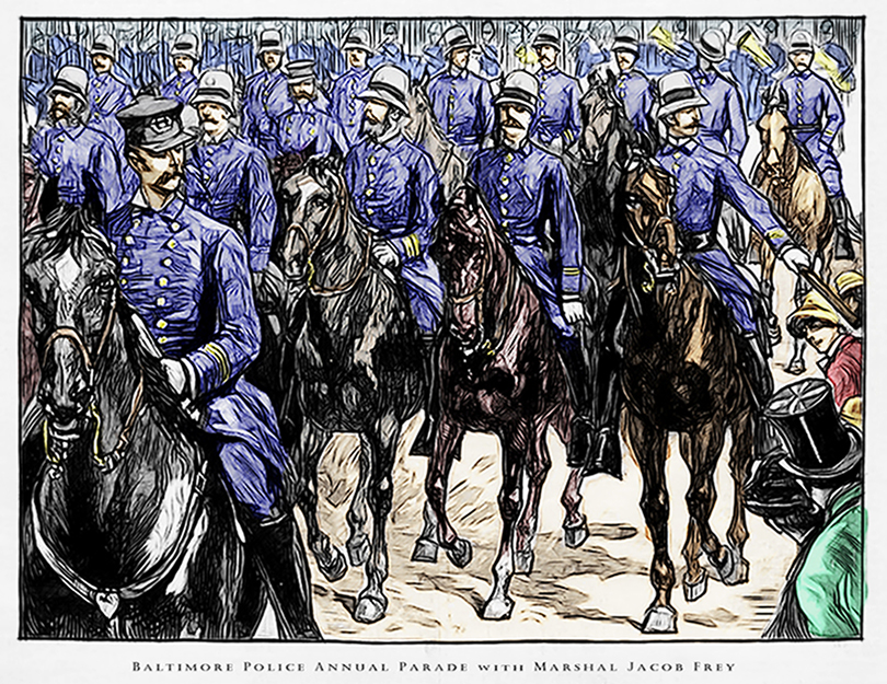 Baltimore Police parade w jacob frey 72