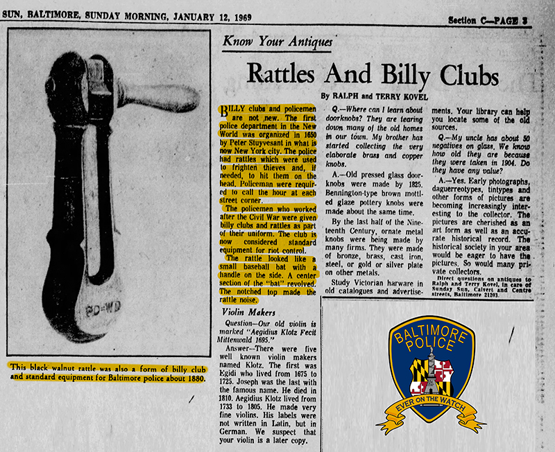 Balto Sun Sun 12 Jan 1969 Rattle 72