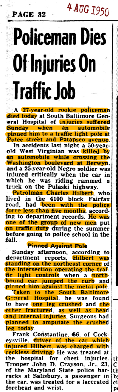 The Evening Sun Fri Aug 4 1950 LODD 72 RGB